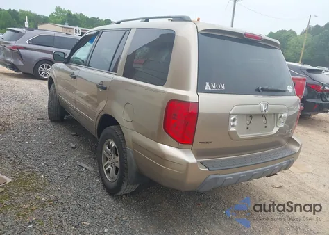 2005 Honda Pilot Ex из США, поврежденный, VIN 5FNYF18405B007649